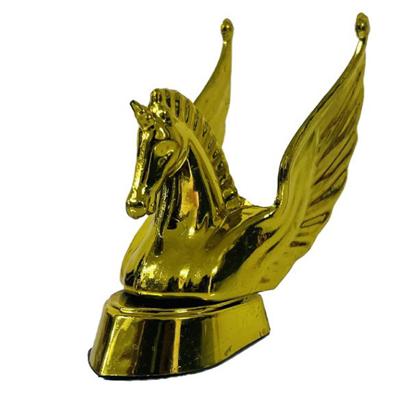آرم تزئینی گلگیر جلو موتورسیکلت وارون مدل اسب کد W-78-GLD مناسب برای هوندا