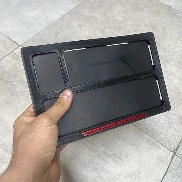 قاب پلاک شبرنگ دار موتور سیکلت وارون طرح ملی کد B-64-NEW