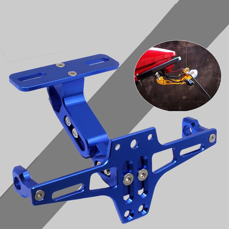 پایه و نگهدارنده پلاک موتور سیکلت وارون مدل B-65-BLU
