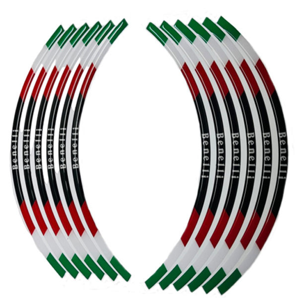 پد برچسب دور رینگ موتور سیکلت وارون مدل W-20-ITALI مناسب برای بنلی بسته 12 عددی