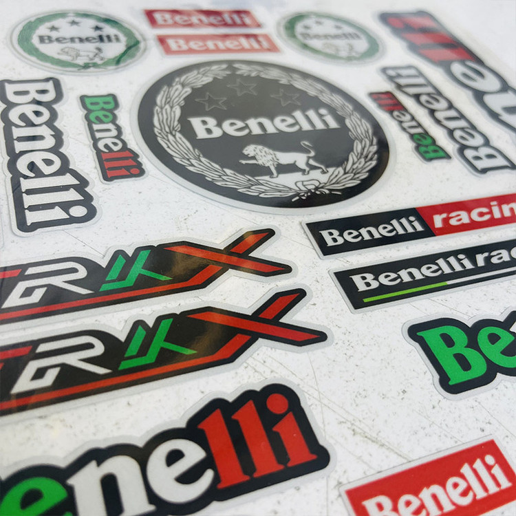 برچسب و استیکر بدنه موتور سیکلت وارون مدل BNLI-ITALY کد W-23 بسته 29 عددی