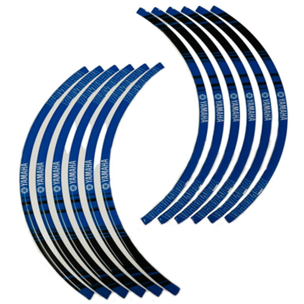 پد برچسب دور رینگ موتور سیکلت وارون مدل W-44-BLU مناسب برای یاماها آیروکس بسته 12 عددی