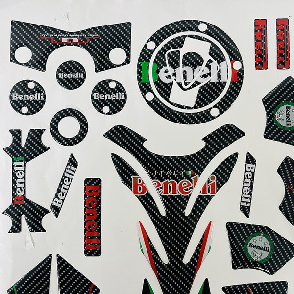 برچسب بدنه موتور سیکلت وارون مدل W-115-CARBON مناسب برای بنلی 300 بسته 25 عددی