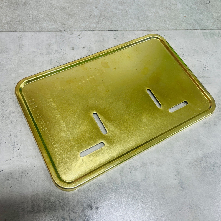 قاب پلاک موتور سیکلت وارون مدل فلزی طرح GLD کد W-119