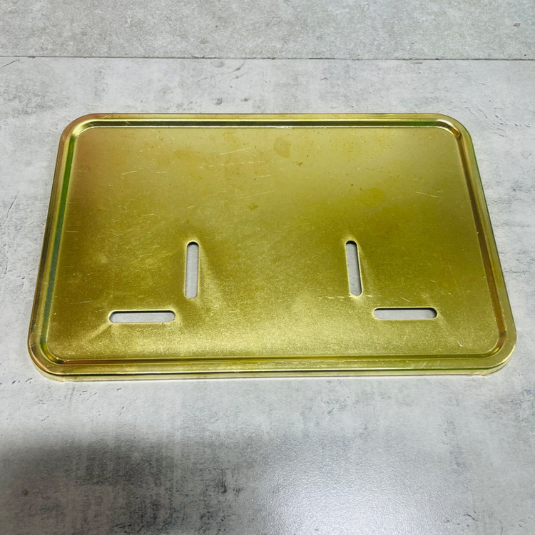 قاب پلاک موتور سیکلت وارون مدل فلزی طرح GLD کد W-119