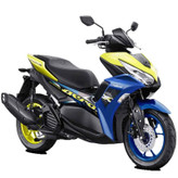 ست برچسب بدنه و رکاب موتور سیکلت وارون مدل B-16-YLW-BLU مناسب برای یاماها آیروکس بسته 9 عددی