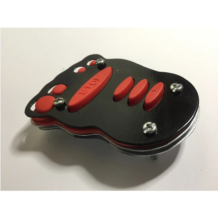 روکش پدال ترمز موتور سیکلت وارون مدل کف پا کد W-13-BLK-RD