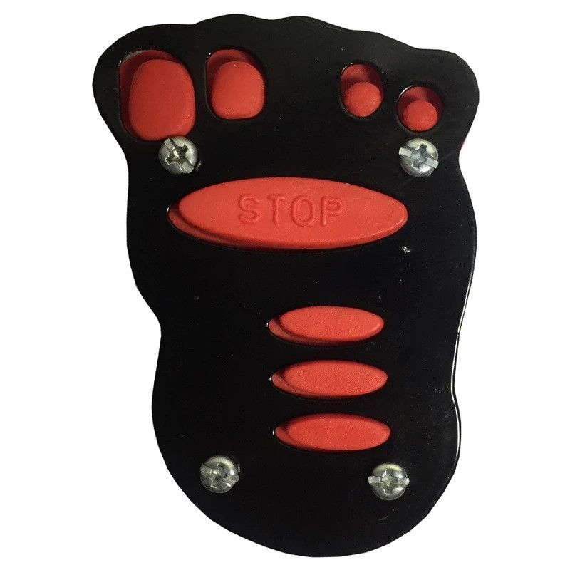 روکش پدال ترمز موتور سیکلت وارون مدل کف پا کد W-13-BLK-RD