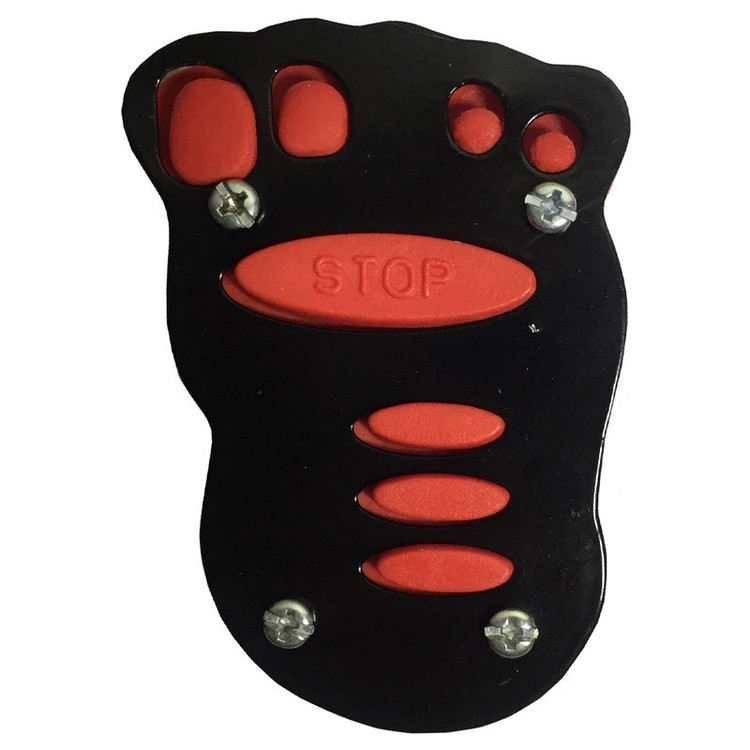 روکش پدال ترمز موتور سیکلت وارون مدل کف پا کد W-13-BLK-RD