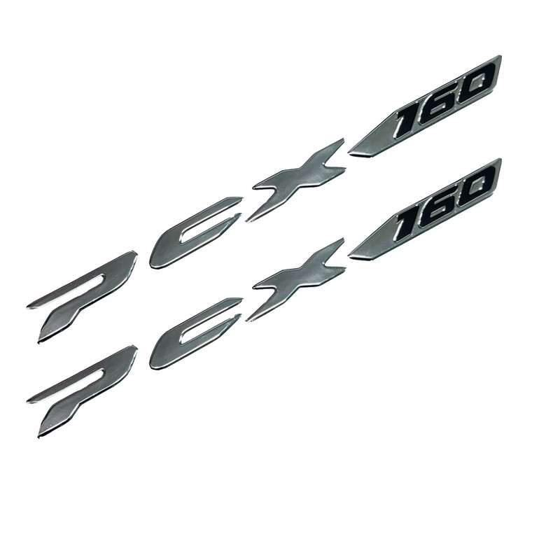 آرم روی بدنه و دستگیره موتور سیکلت وارون مدل آبکاری کد L-40 مناسب برای هوندا PCX 160 بسته 2 عددی