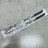 آرم روی بدنه و دستگیره موتور سیکلت وارون مدل آبکاری کد L-40 مناسب برای هوندا PCX 160 بسته 2 عددی