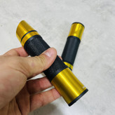 دسته گاز و فرمان اسپورت موتور سیکلت وارون مدل ماتیکی طرح GLD کد W-107 بسته 2 عددی