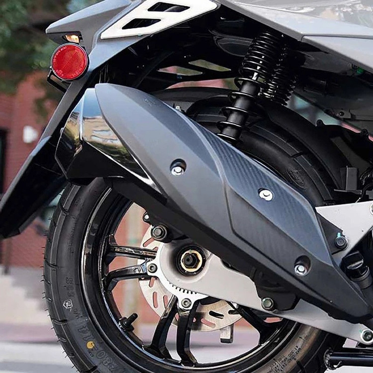 کاور اگزوز موتور سیکلت وارون مدل BLK-SLVR مناسب برای SYM J200