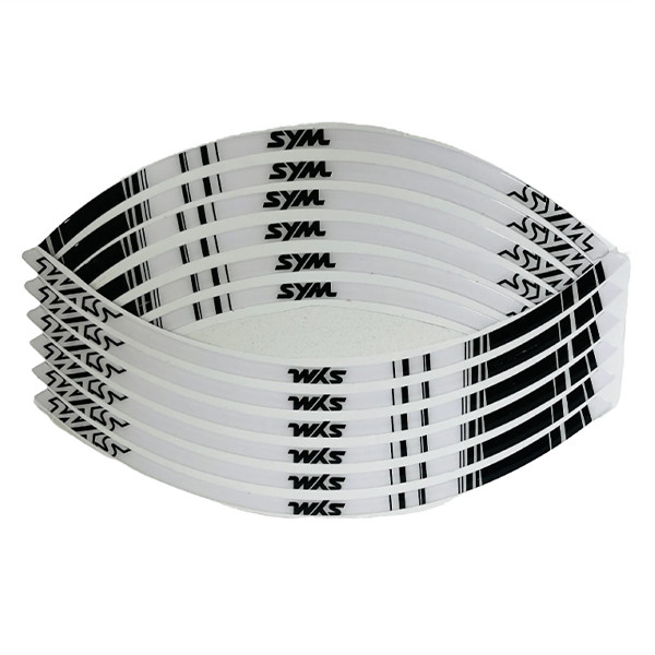 پد برچسب دور رینگ موتور سیکلت وارون مدل W-15-WH مناسب برای اس وای ام SYM بسته 12 عددی
