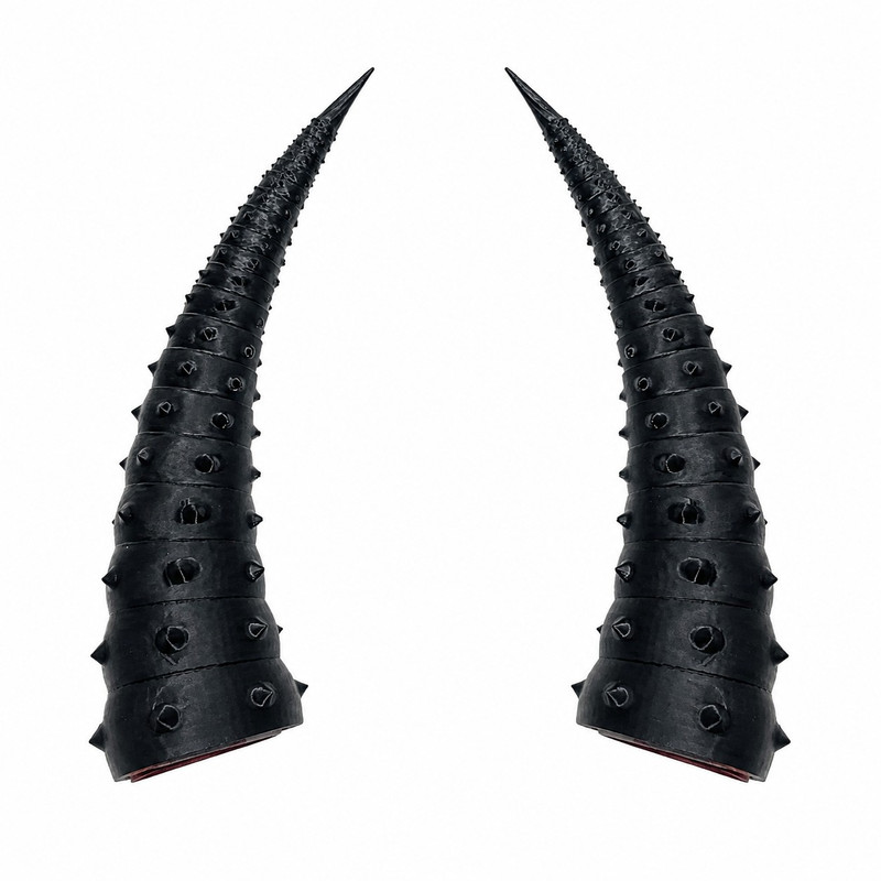 شاخ کلاه کاسکت موتور سیکلت وارون طرح BLK کد W-83 بسته 2 عددی