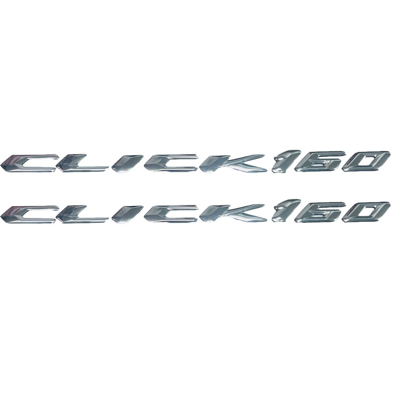 آرم روی بدنه و دستگیره موتور سیکلت وارون مدل آبکاری کد A-50 مناسب برای هوندا CLICK 160 بسته 2 عددی