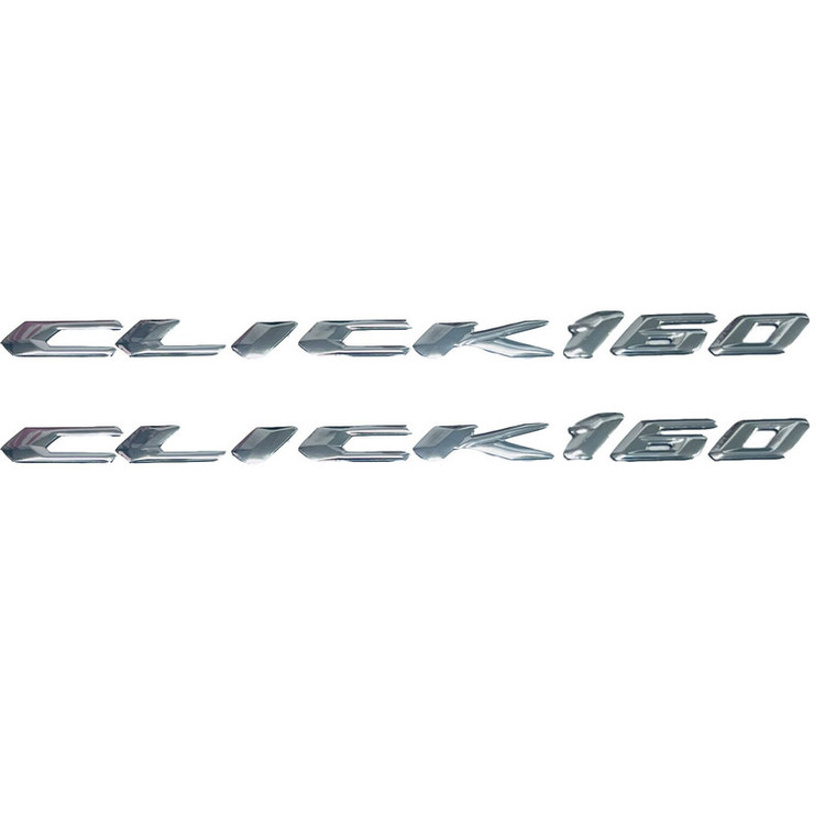 آرم روی بدنه و دستگیره موتور سیکلت وارون مدل آبکاری کد A-50 مناسب برای هوندا CLICK 160 بسته 2 عددی
