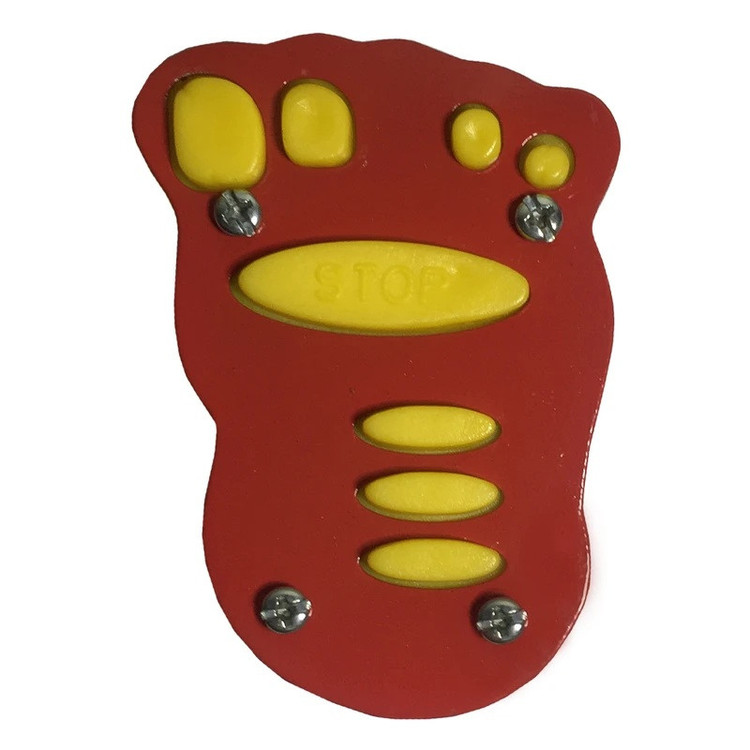 روکش پدال ترمز موتور سیکلت وارون مدل کف پا کد W-43-YLW-RD