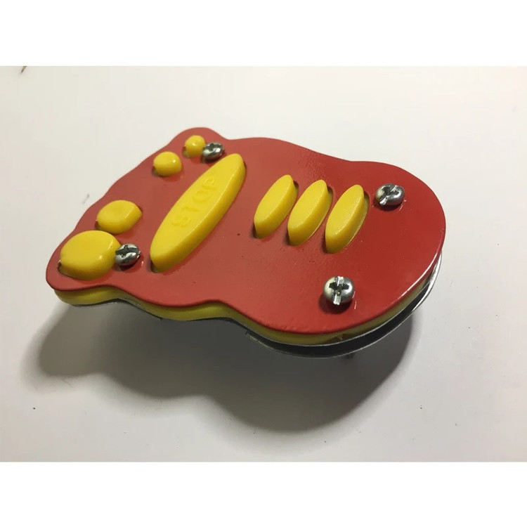 روکش پدال ترمز موتور سیکلت وارون مدل کف پا کد W-43-YLW-RD