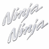 آرم روی بدنه و باک موتور سیکلت وارون مدل NINJA کد A-182 بسته 2 عددی
