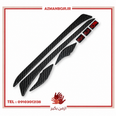 برچسب دستگیره عقب موتور سیکلت وارون مدل ژله ای طرح CARBON کد W-84 مناسب برای SYM NA/NH بسته 7 عددی
