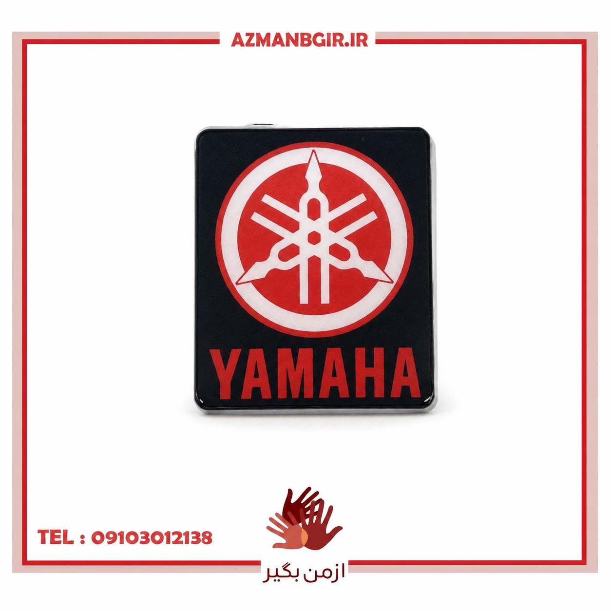 آرم و برچسب بدنه تزیینی موتور سیکلت وارون مدل M-144-YMHA-BLK-RD مناسب برای یاماها