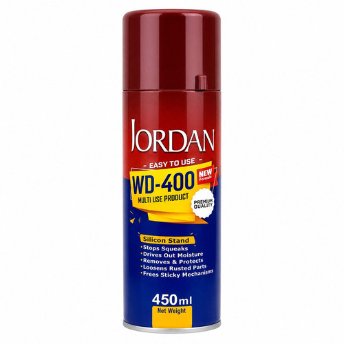اسپری روان کننده و زنگ زدا داخل موتور خودرو جردن مدل WD-400 کد V-1 حجم 450 میلی لیتر