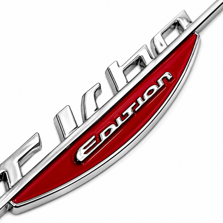 آرم تزئینی اسپرت بدنه و صندوق خودرو مدل آبکاری طرح TURBO-EDITION کد A-5