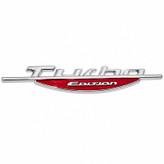 آرم تزئینی اسپرت بدنه و صندوق خودرو مدل آبکاری طرح TURBO-EDITION کد A-5