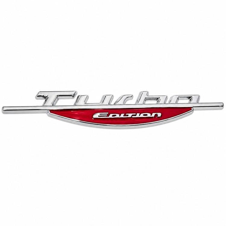 آرم تزئینی اسپرت بدنه و صندوق خودرو مدل آبکاری طرح TURBO-EDITION کد A-5