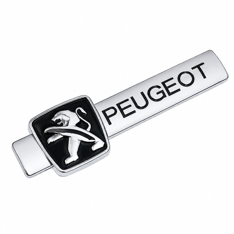 آرم تزئینی رکاب و صندوق خودرو مدل آبکاری طرح PEGU کد A-12