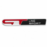 آرم تزئینی بدنه و صندوق عقب خودرو مدل GT-LINE-SPORT طرح BLK-RD کد A-11