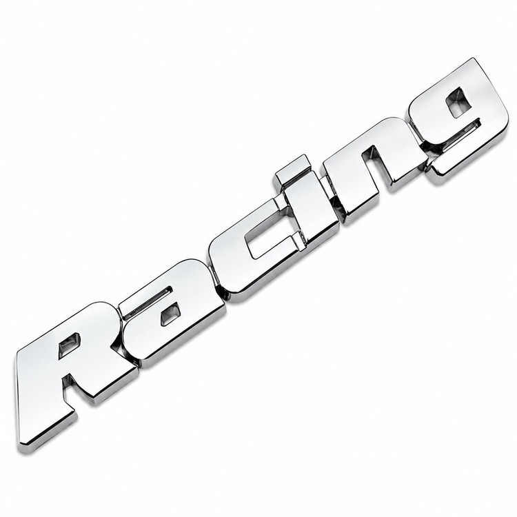 آرم رکاب و صندوق عقب خودرو طرح RACING کد A-28